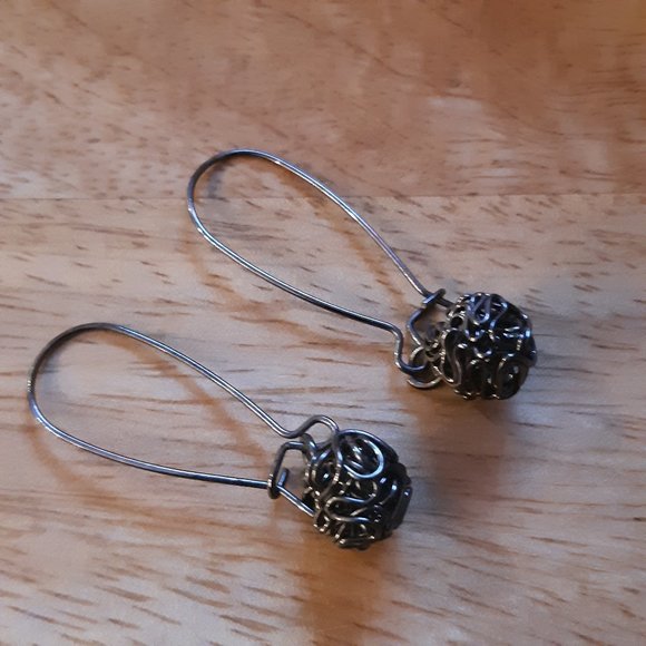 Silver Tone Earrings - Picture 2 of 3
